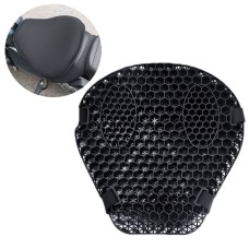 Shock-Absorbing Breathable Honeycomb Motorcycle Seat Cushion, Specification: PE Bag+Mesh Cover