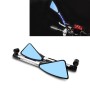 2 PCS Motorcycle Parts CNC Technology Aluminum Alloy Rearview Mirror Side Mirror(White)