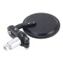 2 PCS Motorcycle Electromobile Universal ABS Shell Holder Round Shape Rear VIew Mirror