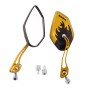 Motorcycle Modified Universal Rear View Mirror Set (Gold)