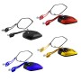 Motorcycle Modified Universal Rear View Mirror Set (Gold)