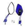 Motorcycle Modified Universal Rear View Mirror Set (Blue)