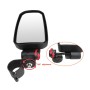 Pair All-terrain Vehicles Wide Field View 1.75 inch Rearview Mirror Side Reflector Mirror for UTV / ATV