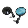 SF-158 Motorcycle Round Blue Glass Adjustable Rearview Mirror Handle Reflective Mirror