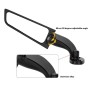 1 Pair Motorcycle Modified Rearview Mirrors Wind Wing Adjustable Rotating Side Mirrors