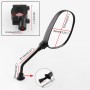 MB-MR006-BK Motorcycle Modified Universal Rear View Mirror Set with Handle Adapter