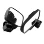 MB-MR016-BK 2 PCS Motorcycle UTV Modified Side View Mirrors for UTV with 1.75 inch and 2 inch Roll Cage(Black)