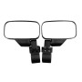 MB-MR016-BK 2 PCS Motorcycle UTV Modified Side View Mirrors for UTV with 1.75 inch and 2 inch Roll Cage(Black)