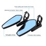 Universal 7 / 8 inch 22mm Modified Motorcycle Side Rearview Mirror (Blue)