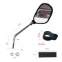 DEEMOUNT VMR001 360 Degree Rotation Mountain Bike Bicycle Rear View Reflector Mirror