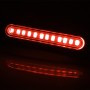 2 PCS D12V / 1W Motorcycle LED Waterproof Dynamic Blinker Side Lights Flowing Water Turn Signal Light (Red Light)