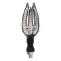 Motorcycle Turn Signal Light DC12V 1W 33LEDs SMD-3528 Lamp Beads (White Light)