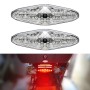 2 ПК kc-wd-new-3x мотоциклетные светодиодные лампы с помощью светодиодной лампы (прозрачная)