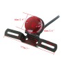 2 PCS Motorcycle Retro Round Brake Light with License Plate Holder