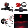 2 PCS KC-WD-FGZXD Motorcycle Retro Round Brake Light with License Plate Holder