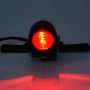 2 PCS KC-WD-FGZXD Motorcycle Retro Round Brake Light with License Plate Holder