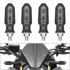 4 PCS MK-200 3LED Highlight Motorcycle Turn Signal Light (Black)