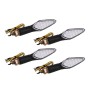 4 PCS DC12V Motorcycle 20 LEDs Dynamic Blinker Side Lights Flowing Water Turn Signal Light