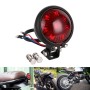 Speedpark 12V Motorcycle Modified Tail Light Brake Light for Harley(Silver+Black)