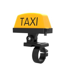 Модифицированный мотоцикл личность такси мотор мотор электроэлектроэлектрический шлем декоративный предупреждение, спецификация: обычно яркий (желтый)