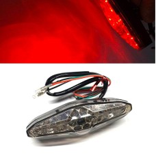 Motorcycle 15LED Brake Light Tail Light Decoration Lamp(White Shell)