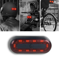 Моторный шлем предупреждающий свет USB Аккуратный водонепроницаемый хвостовой свет, спецификация: 10 бусин