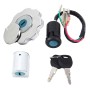 Motorcycle Fuel Tank Lock Electric Door Lock Head Lock Set with Two Universal Keys for XF125