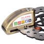 Motorcycles / Bicycle Anti-theft Lock Alarm Disc Brakes Lock with Cable and Bag (Bronze)