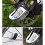 Motorcycles / Bicycle Anti-theft Lock Alarm Disc Brakes Lock with Cable and Bag (Bronze)