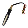 4 PCS DC 12V Motorcycle 15-LED Yellow + Blue Light Marquee-LED Turn Signal Indicator Blinker Light