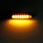 4 PCS DC 12V Motorcycle 15-LED Yellow + Blue Light Marquee-LED Turn Signal Indicator Blinker Light