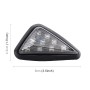 2 PCS Triangle Shape DC 12V Motorcycle 9-LED Yellow Light Turn Signal Indicator Blinker Light