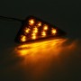 2 PCS Triangle Shape DC 12V Motorcycle 9-LED Yellow Light Turn Signal Indicator Blinker Light