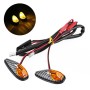 2pcs SL QGD Motorcycle 5W Turn Signal Light (Carbon Fiber Black)