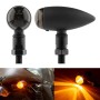 2 PCS KC805 Motorcycle Retro Metal Turn Signal Light (Transparent Black)