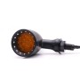 Z006 1 Pair 12V Modified Universal Motorcycle LED Turn Signal(Black)