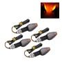 4 PCS DC 12V Motorcycle 12-LED Turn Signal Lamp Indicators Blinker Light(Yellow Light)