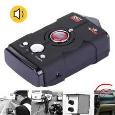 V8 Black 180 Degrees Full-Band Scanning Advanced Radar Detectors and Laser Defense Systems, Built-in Loud Speaker (English Only), Detectable Distance: 200-400m(Black)