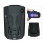 V7 CAR AntyPolice Radar Detector 360 Защитный лазерный обнаружение, встроенная российская и английская голосовая трансляция (черный)