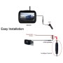 WX4310D 4.3 inch Digital Wireless Set Car Rear View Camera for Security Backup Parking, IP67 Waterproof, Wide Viewing Angle: 170 Degree