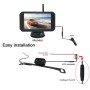 WX5301D 5 inch Digital Wireless Set Car Rear View Camera for Security Backup Parking, IP67 Waterproof, Wide Viewing Angle: 170 Degree