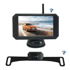 WX5311D 5 -дюймовый HD 720p Digital Wireless Set Car Задняя камера для запасной парковки для безопасности, водонепроницаемая IP67, широкий угол обзора: 170 градусов