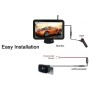 WX7310D 7 inch HD 720P Digital Wireless Set Car Rear View Camera for Security Backup Parking, IP67 Waterproof, Wide Viewing Angle: 170 Degree