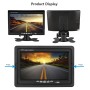 K0164 7 inch HD Car 18 IR Night Vision Rear View Backup Four Cameras Rearview Monitor
