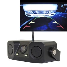 PZ-451 Car Camera LED Lights Parking Sensor 3 in 1  Night Vision Camera Monitor with Buzzer, DC 12V, 720 x 504 pixels, Lens Angle:120 degree