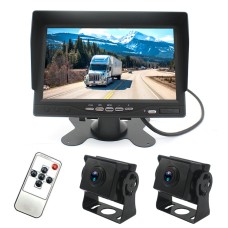 PZ612-2AHD IP67 120-градусный автомобиль AHD 1080P 2-мегапикселя 7-дюймовые передние и задние двойные записи 2-й Way Beartview Mirror Monitor, ночное видение, полный цвет, с помощью видео функции