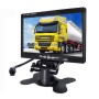 F0505 7 inch HD Car Dual Camera Rearview Mirror Monitor, with 2 x 10m Cable