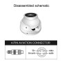 C178-AH10 6 светодиодов CMOS AHD IR Supillance Dome Camera Camer Camer Camera (Black)