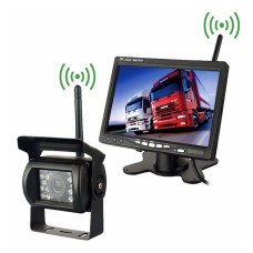 PZ607-W беспроводной транспортный автомобиль резервная камера и мониторинг инфракрасного ночного видения камера заднего вида с 7-дюймовым HD-монитором для трейлера RV