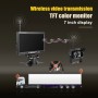 PZ607-W Wireless Vehicle Truck Backup Camera and Monitor Infrared Night Vision Rear View Camera with 7 inch HD Monitor for RV Trailer